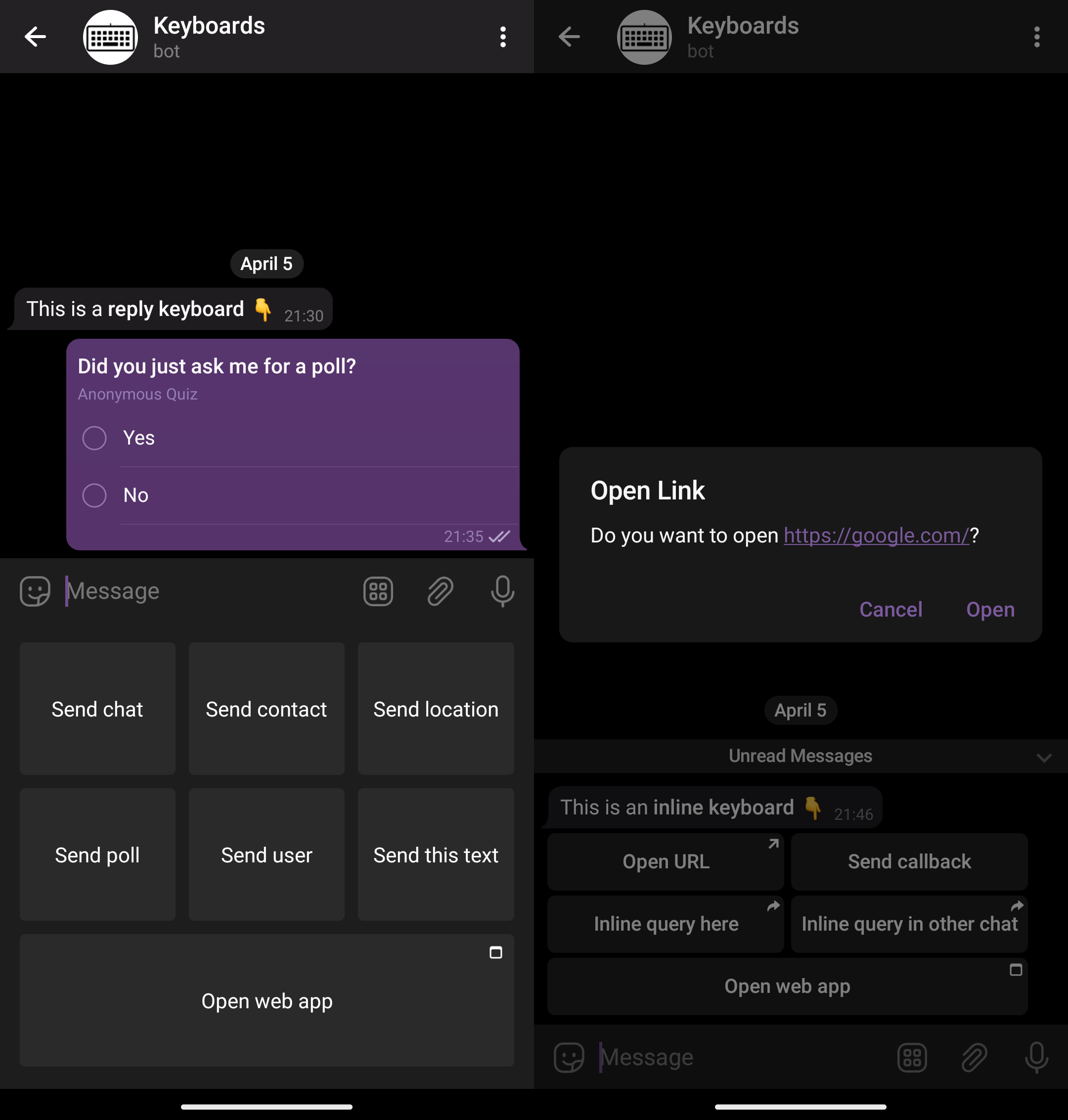 Extended keyboard interactions Extended keyboard interactions